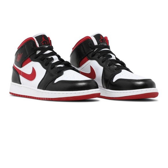 Jordan 1 Mid Gym Red Black White (GS)